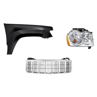 TruParts® - 3-Piece Kit (Passenger Side Headlight, Grille, Front Passenger Side Fender) (Standard Line)