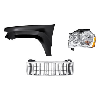 TruParts® - 3-Piece Kit (Driver Side Headlight, Grille, Front Driver Side Fender) (Standard Line)