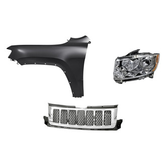 TruParts® - 3-Piece Kit (Driver Side Headlight, Grille, Front Driver Side Fender) (Standard Line)