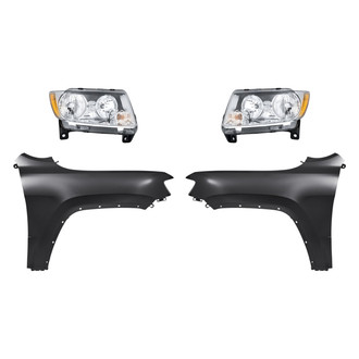TruParts® - 4-Piece Kit (Driver and Passenger Side Headlights, Driver and Passenger Side Fenders) (Standard Line)