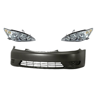 TruParts® - 3-Piece Kit (Driver and Passenger Side Headlights, Front Bumper Cover) (Standard Line)
