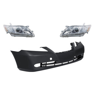 TruParts® - 3-Piece Kit (Driver and Passenger Side Headlights, Front Bumper Cover) (Standard Line)