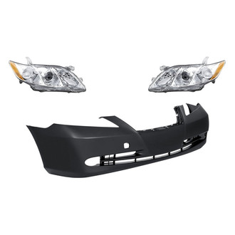 TruParts® - 3-Piece Kit (Driver and Passenger Side Headlights, Front Bumper Cover) (Standard Line)