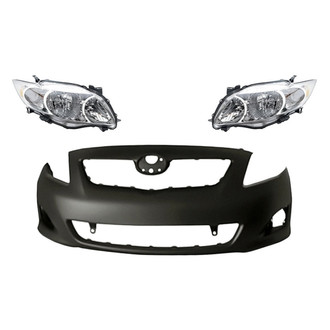 TruParts® - 3-Piece Kit (Driver and Passenger Side Headlights, Front Bumper Cover) (CAPA Certified)