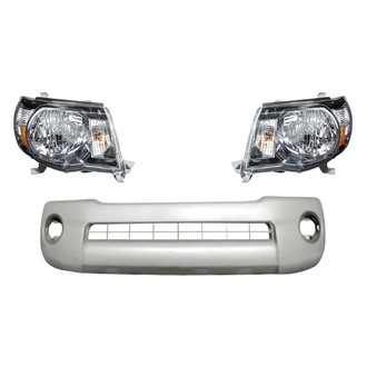 TruParts® - 3-Piece Kit (Driver and Passenger Side Headlights, Front Bumper Cover) (Standard Line)