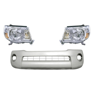 TruParts® - 3-Piece Kit (Driver and Passenger Side Headlights, Front Bumper Cover) (Standard Line)