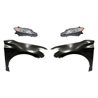 TruParts® - 4-Piece Kit (Driver and Passenger Side Headlights, Driver and Passenger Side Fenders) (Standard Line)