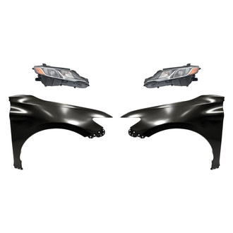 TruParts® - 4-Piece Kit (Driver and Passenger Side Headlights, Driver and Passenger Side Fenders) (CAPA Certified)