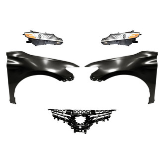 TruParts® - 5-Piece Kit (Driver and Passenger Side Headlights, Grille, Driver and Passenger Side Fenders) (Standard Line)
