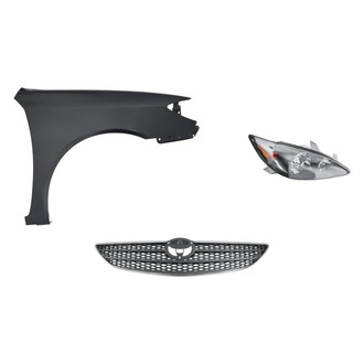 TruParts® - 3-Piece Kit (Passenger Side Headlight, Grille, Front Passenger Side Fender) (Standard Line)