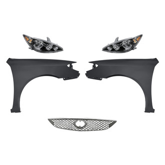 TruParts® - 5-Piece Kit (Driver and Passenger Side Headlights, Grille, Driver and Passenger Side Fenders) (Standard Line)
