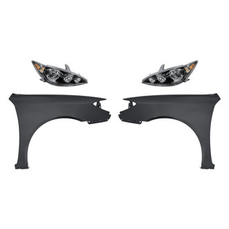 TruParts® - 4-Piece Kit (Driver and Passenger Side Headlights, Driver and Passenger Side Fenders) (Standard Line)