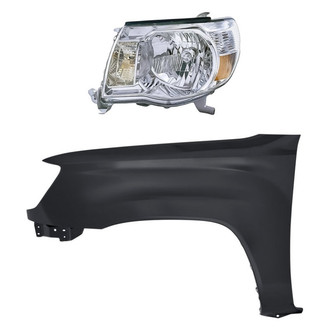 TruParts® - 2-Piece Kit (Driver Side Headlight, Front Driver Side Fender) (Standard Line)