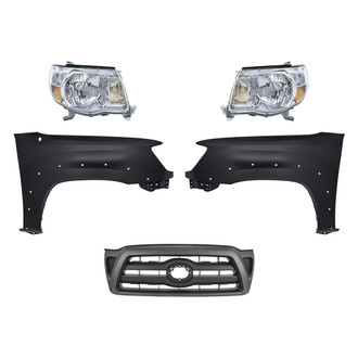 TruParts® - 5-Piece Kit (Driver and Passenger Side Headlights, Grille, Driver and Passenger Side Fenders) (Standard Line)