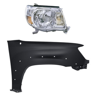TruParts® - 2-Piece Kit (Passenger Side Headlight, Front Passenger Side Fender) (Standard Line)