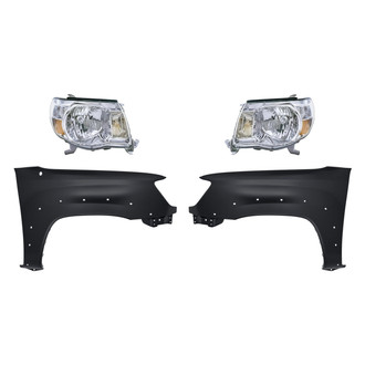 TruParts® - 4-Piece Kit (Driver and Passenger Side Headlights, Driver and Passenger Side Fenders) (CAPA Certified)
