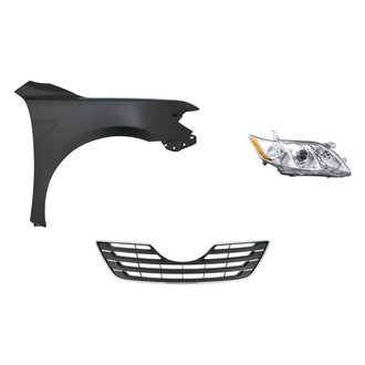 TruParts® - 3-Piece Kit (Passenger Side Headlight, Grille, Front Passenger Side Fender) (CAPA Certified)