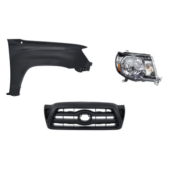 TruParts® - 3-Piece Kit (Passenger Side Headlight, Grille, Front Passenger Side Fender) (Standard Line)