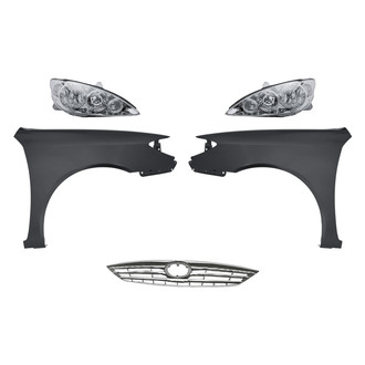 TruParts® - 5-Piece Kit (Driver and Passenger Side Headlights, Grille, Driver and Passenger Side Fenders) (Standard Line)