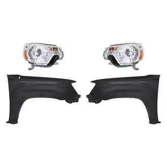 TruParts® - 4-Piece Kit (Driver and Passenger Side Headlights, Driver and Passenger Side Fenders) (Standard Line)