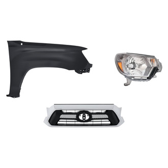 TruParts® - 3-Piece Kit (Passenger Side Headlight, Grille, Front Passenger Side Fender) (Standard Line)