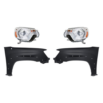 TruParts® - 4-Piece Kit (Driver and Passenger Side Headlights, Driver and Passenger Side Fenders) (Standard Line)