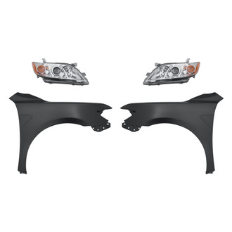 TruParts® - 4-Piece Kit (Driver and Passenger Side Headlights, Driver and Passenger Side Fenders) (CAPA Certified)