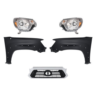 TruParts® - 5-Piece Kit (Driver and Passenger Side Headlights, Grille, Driver and Passenger Side Fenders) (Standard Line)