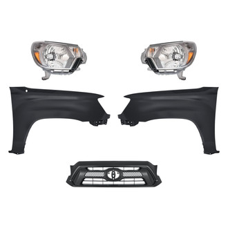 TruParts® - 5-Piece Kit (Driver and Passenger Side Headlights, Grille, Driver and Passenger Side Fenders) (Standard Line)