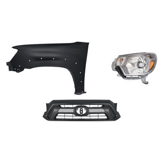 TruParts® - 3-Piece Kit (Driver Side Headlight, Grille, Front Driver Side Fender) (Standard Line)