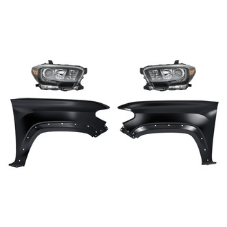 TruParts® - 4-Piece Kit (Driver and Passenger Side Headlights, Driver and Passenger Side Fenders) (Standard Line)