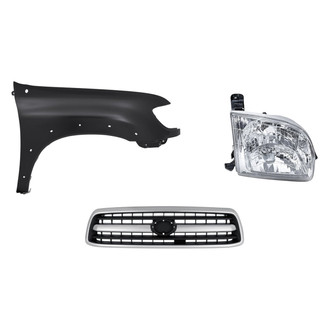 TruParts® - 3-Piece Kit (Passenger Side Headlight, Grille, Front Passenger Side Fender) (Standard Line)
