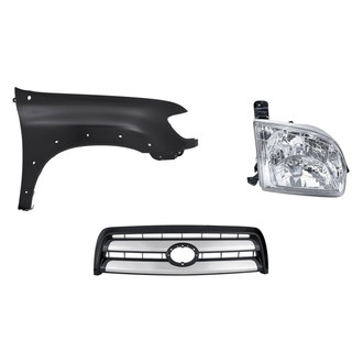 TruParts® - 3-Piece Kit (Passenger Side Headlight, Grille, Front Passenger Side Fender) (Standard Line)