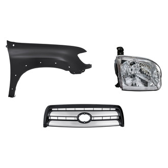 TruParts® - 3-Piece Kit (Passenger Side Headlight, Grille, Front Passenger Side Fender) (Standard Line)