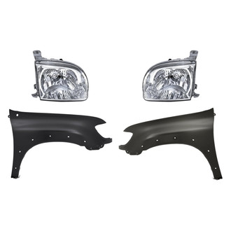 TruParts® - 4-Piece Kit (Driver and Passenger Side Headlights, Driver and Passenger Side Fenders) (Standard Line)