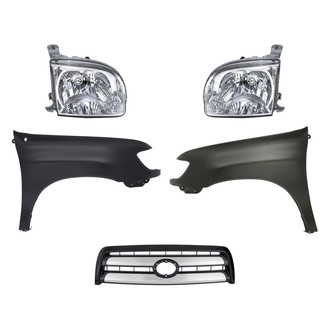 TruParts® - 5-Piece Kit (Driver and Passenger Side Headlights, Grille, Driver and Passenger Side Fenders) (Standard Line)