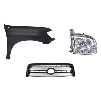 TruParts® - 3-Piece Kit (Passenger Side Headlight, Grille, Front Passenger Side Fender) (Standard Line)