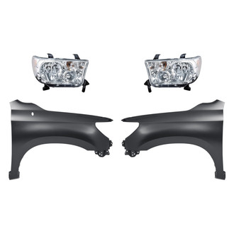 TruParts® - 4-Piece Kit (Driver and Passenger Side Headlights, Driver and Passenger Side Fenders) (Standard Line)