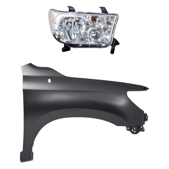 TruParts® - 2-Piece Kit (Passenger Side Headlight, Front Passenger Side Fender) (Standard Line)
