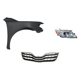 TruParts® - 3-Piece Kit (Passenger Side Headlight, Grille, Front Passenger Side Fender) (Standard Line)