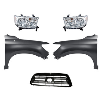 TruParts® - 5-Piece Kit (Driver and Passenger Side Headlights, Grille, Driver and Passenger Side Fenders) (Standard Line)