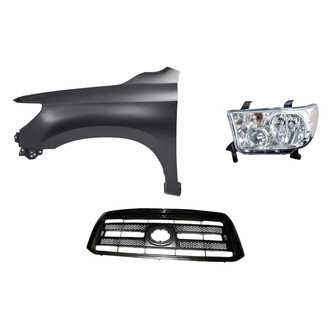 TruParts® - 3-Piece Kit (Driver Side Headlight, Grille, Front Driver Side Fender) (Standard Line)