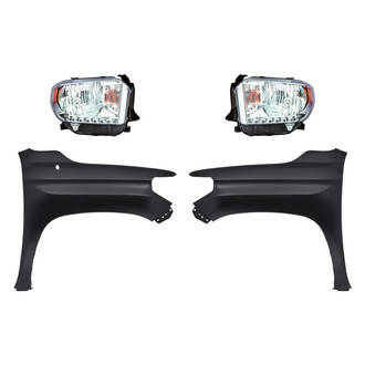 TruParts® - 4-Piece Kit (Driver and Passenger Side Headlights, Driver and Passenger Side Fenders) (Standard Line)