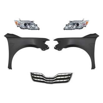 TruParts® - 5-Piece Kit (Driver and Passenger Side Headlights, Grille, Driver and Passenger Side Fenders) (CAPA Certified)