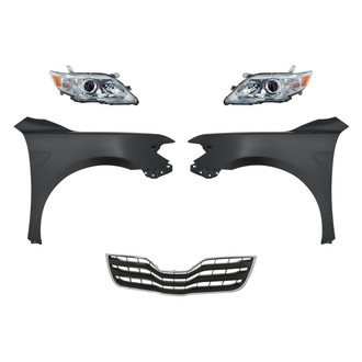 TruParts® - 5-Piece Kit (Driver and Passenger Side Headlights, Grille, Driver and Passenger Side Fenders) (CAPA Certified)