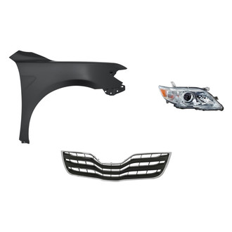 TruParts® - 3-Piece Kit (Passenger Side Headlight, Grille, Front Passenger Side Fender) (CAPA Certified)
