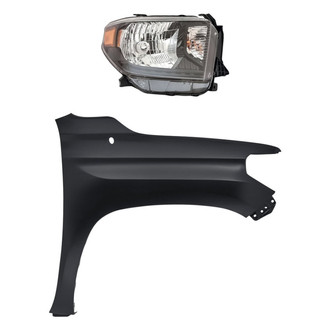 TruParts® - 2-Piece Kit (Passenger Side Headlight, Front Passenger Side Fender) (Standard Line)