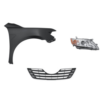 TruParts® - 3-Piece Kit (Passenger Side Headlight, Grille, Front Passenger Side Fender) (Standard Line)