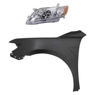 TruParts® - 2-Piece Kit (Driver Side Headlight, Front Driver Side Fender) (Standard Line)