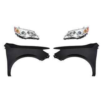 TruParts® - 4-Piece Kit (Driver and Passenger Side Headlights, Driver and Passenger Side Fenders) (Standard Line)
